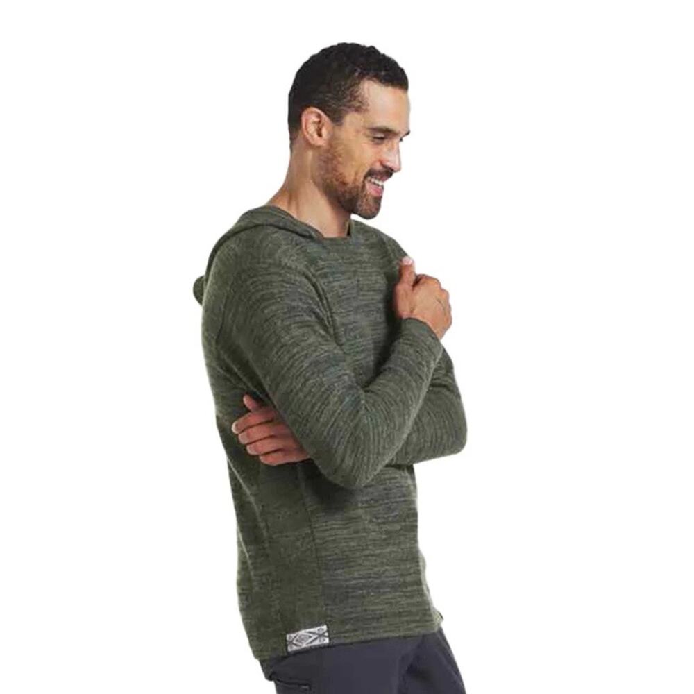 NWOT PAKA Sweater M Unisex”The Hoodie Alpaca Eucalyptus-Green”Aztec&Logo-Patches